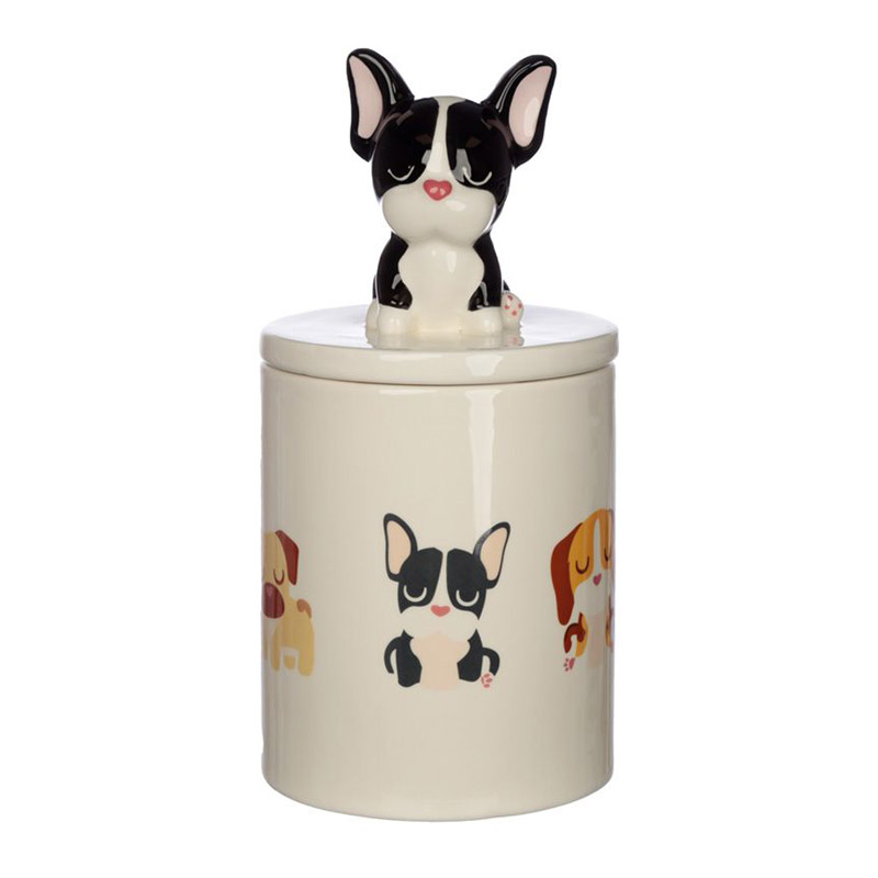 Contenitore in ceramica con cane Bulldog Francese - BauBauBaby, lo shop dei  dog lovers